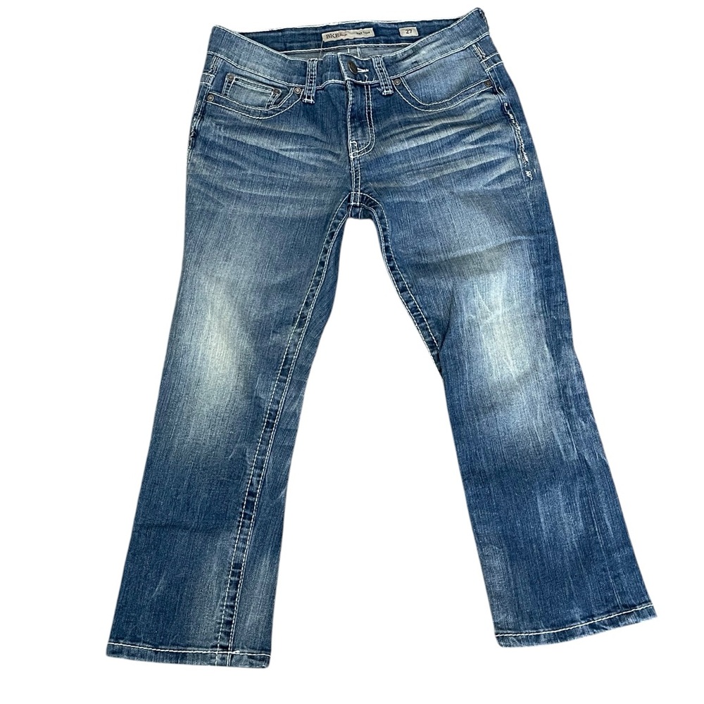 BKE Denim payton straight Jeans womens blue light wash 27 (29x23 ) boxQ